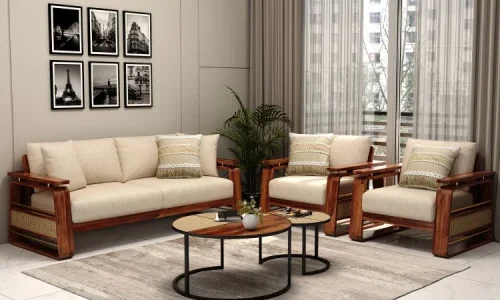 4 Seater Sofa with side tables & Floor Mats